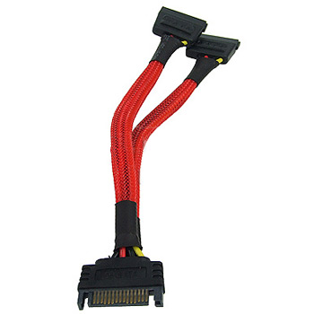  Sata Splitter on Phobya Sata Power Y Cable Sata Socket To 2x Sata Plug 15cm   Uv