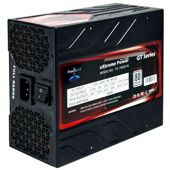 PowerCool GT 750W PSU SLi/Xfire EPS 12V - PC-700GT-B - Scan.co.uk