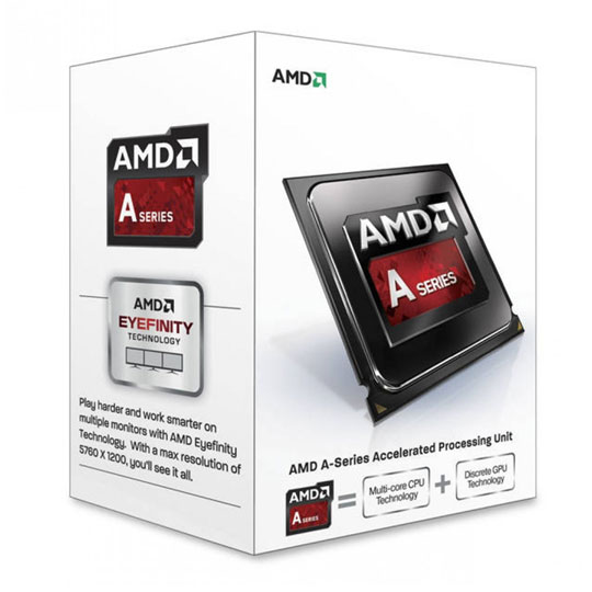 AMD A8 7600, FM2+, Kaveri, Quad Core, 3.1GHz, AMD Radeon R7 720MHz, 65W, CPU, Re